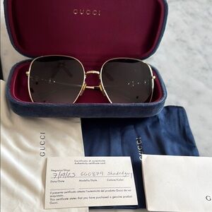 Gucci Shaded Grey Sunglasses